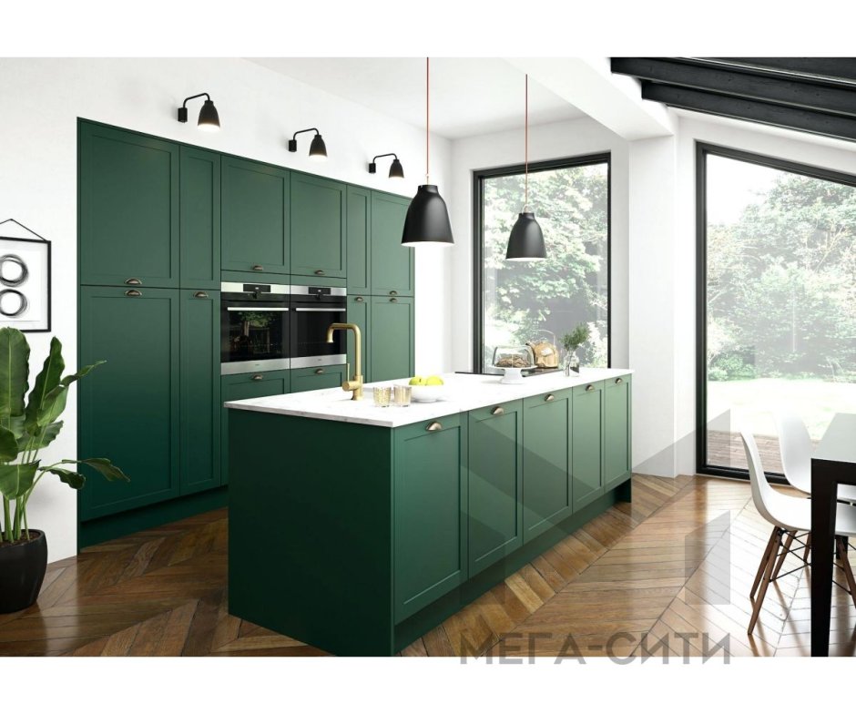 Кухонный фасад Форест Грин