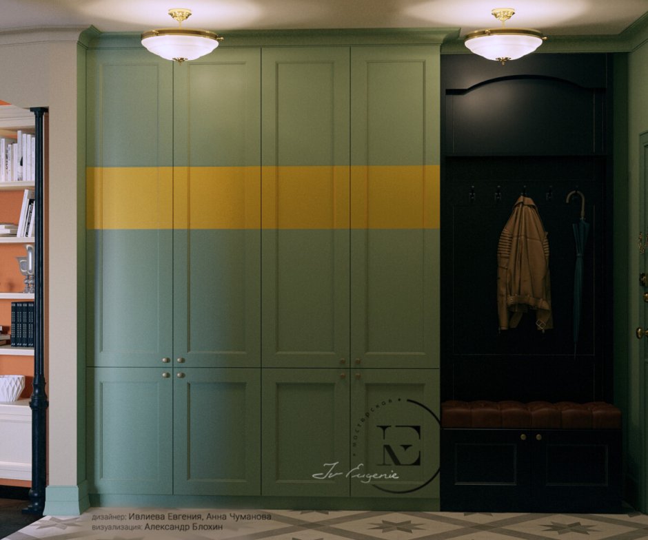 Шкаф оливкового цвета