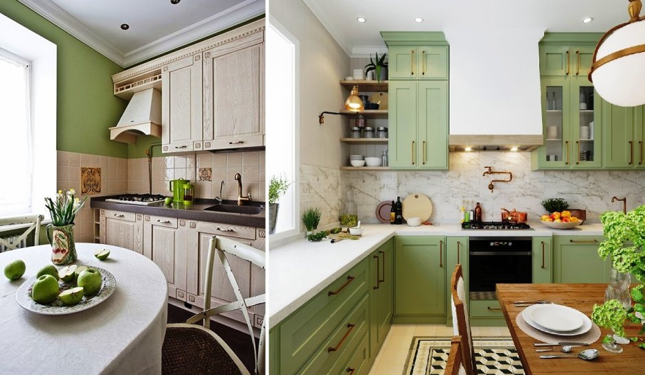 Гостиная в оливковых тонах