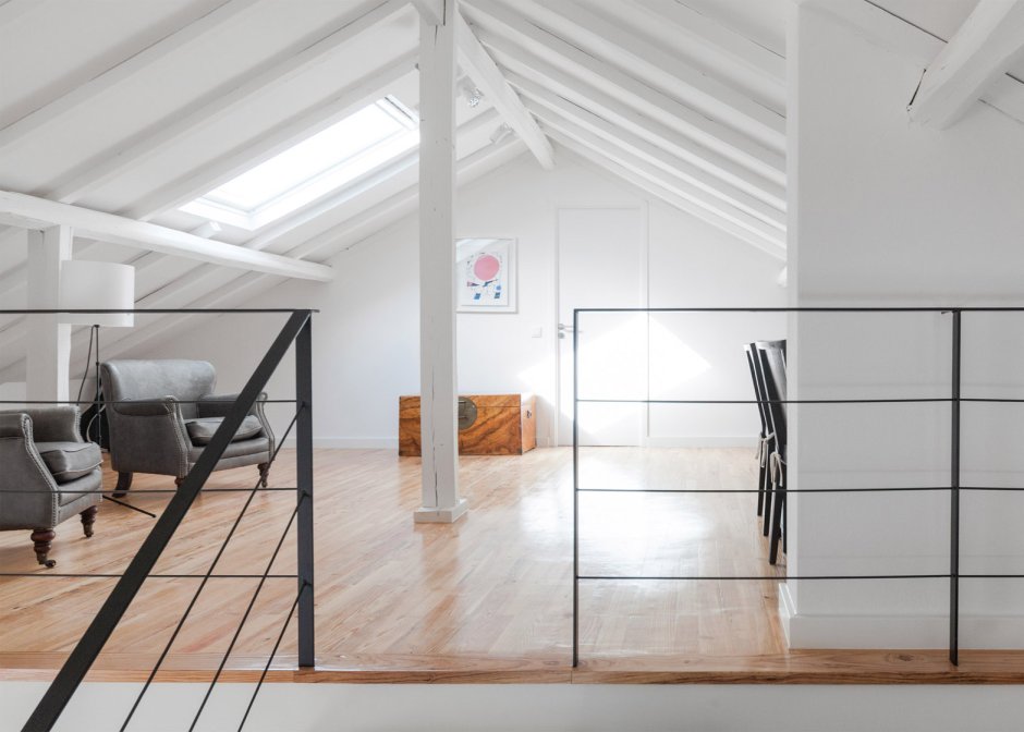 Антресоль в стиле барнхаус