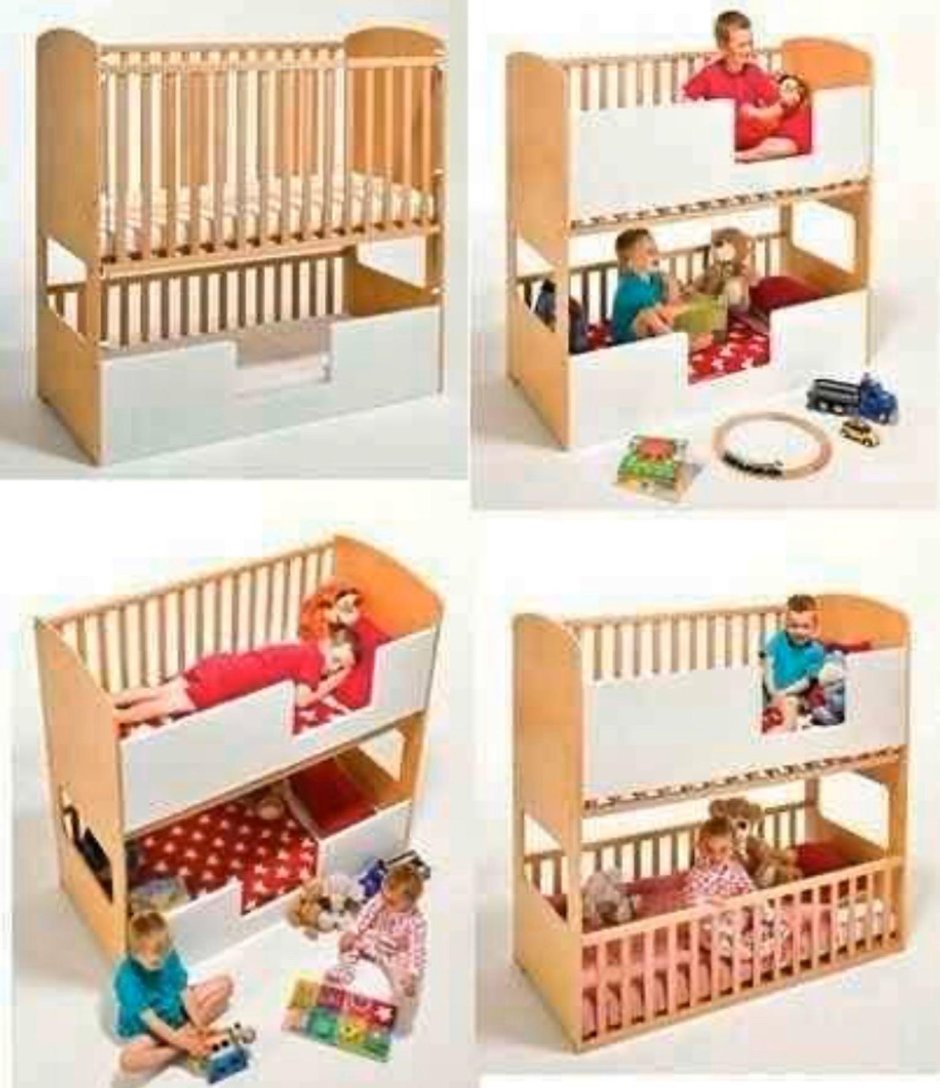 Двухъярусная кровать для младенцев