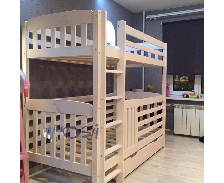 Выкатная кровать Радуга 1,6 сафари с ящиком