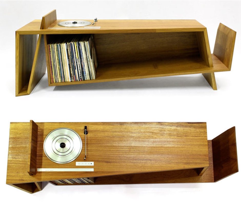 Тумба под проигрыватель виниловых пластинок