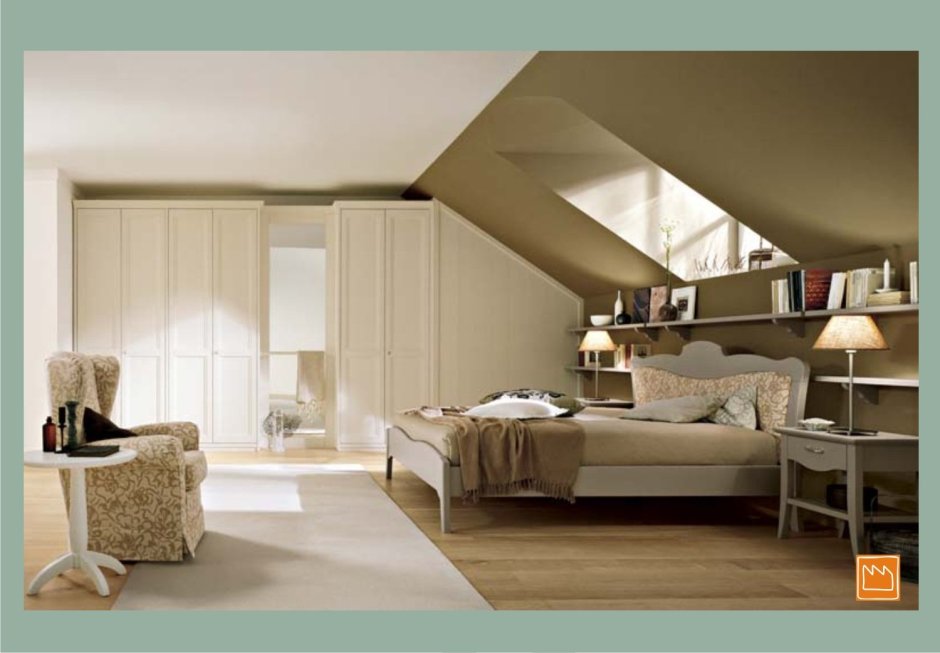 Спальня на мансарде