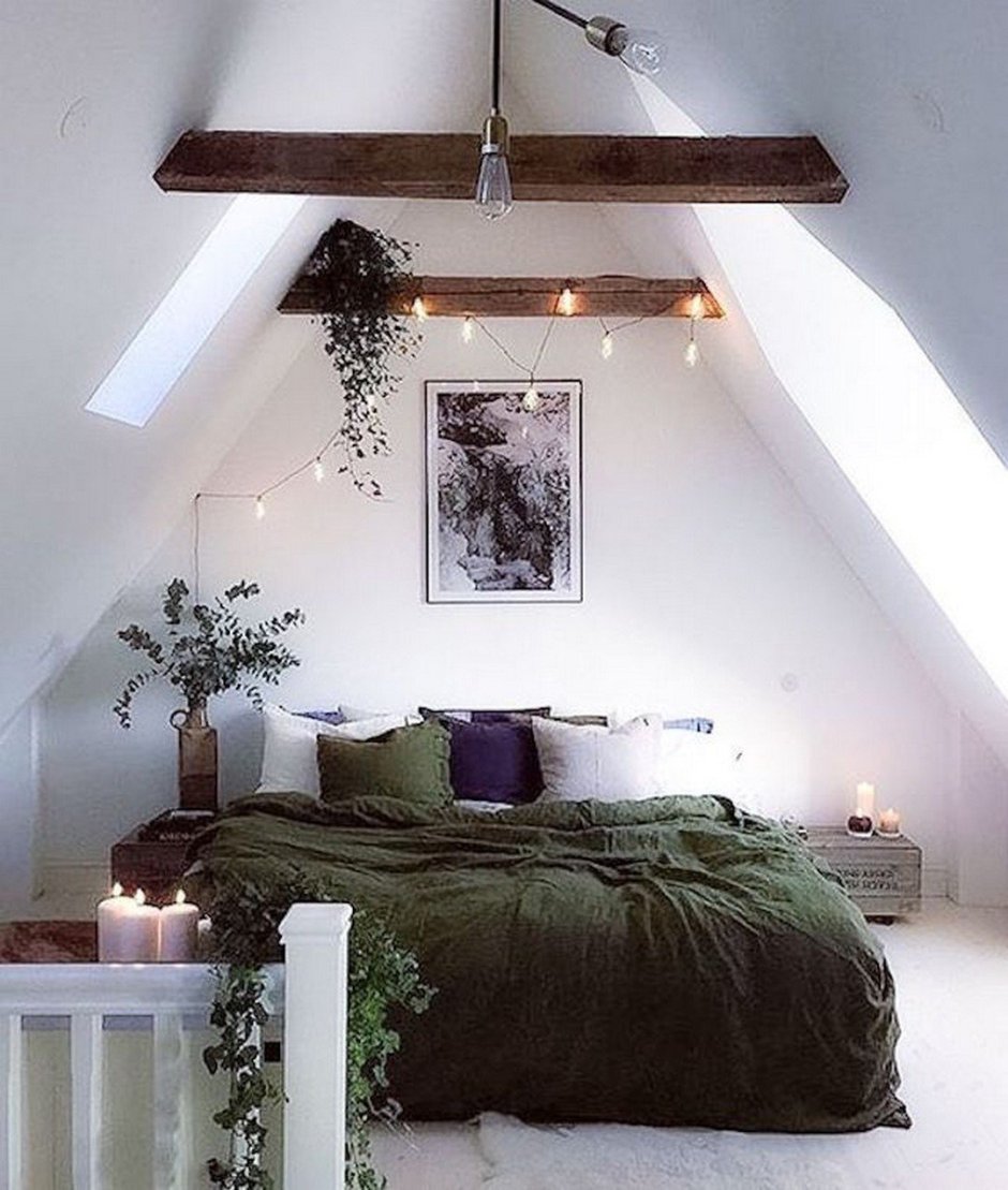 Спальня на мансарде