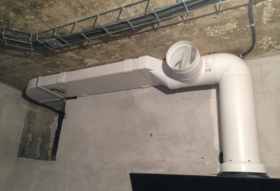 Тройник для вытяжки на кухне и естественной вентиляции 110