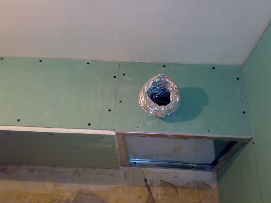 Вентиляция в коробе из гипсокартона