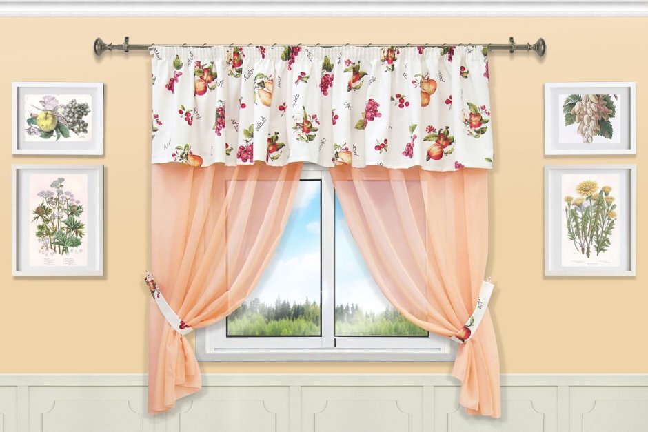 Комплект штор для кухни №13239 (s-105621)