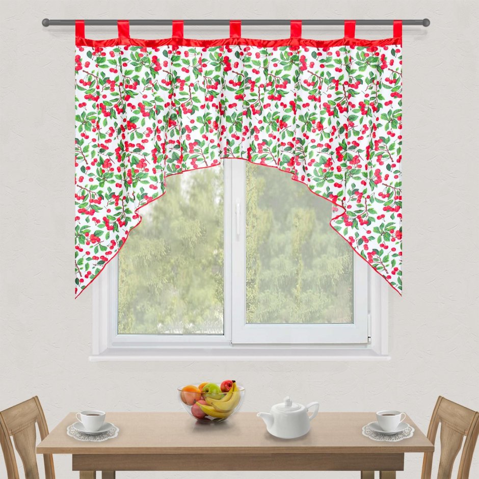 Стильные шторы на кухню