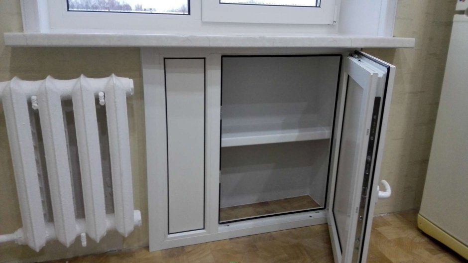 Хрущевский холодильник ПВХ сендвич Rehau 800х750х24 мм