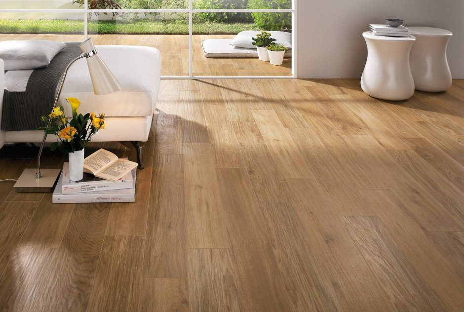 Плитка керамогранит напольная под ламинат Италон