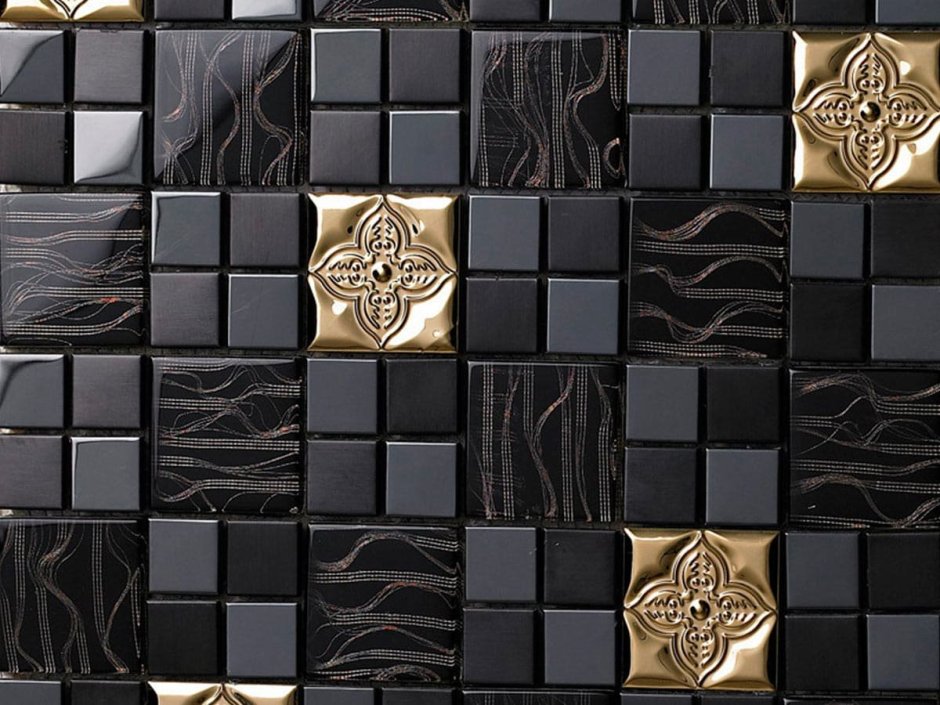 Металлическая плитка для кухни