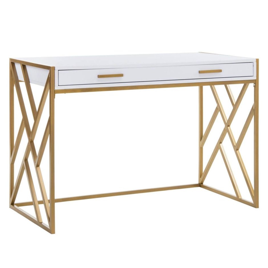 Письменный стол с хромированными ножками