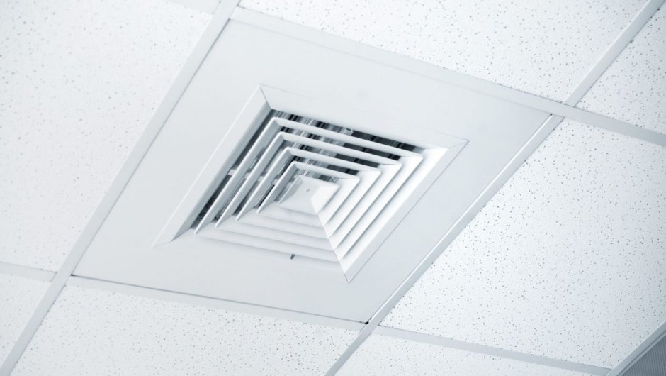Вентиляционное отверстие в натяжном потолке 50 мм