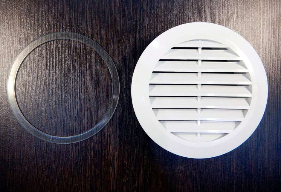 Вентиляционная решетка с термокольцом 125