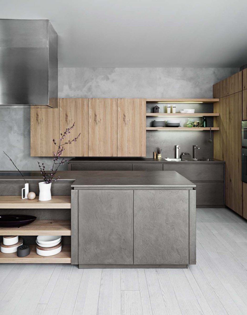 Кухни лофт фасад Cleaf