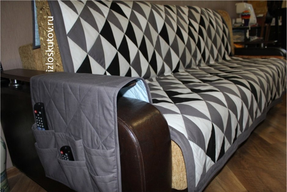 Накидка на диван пэчворк