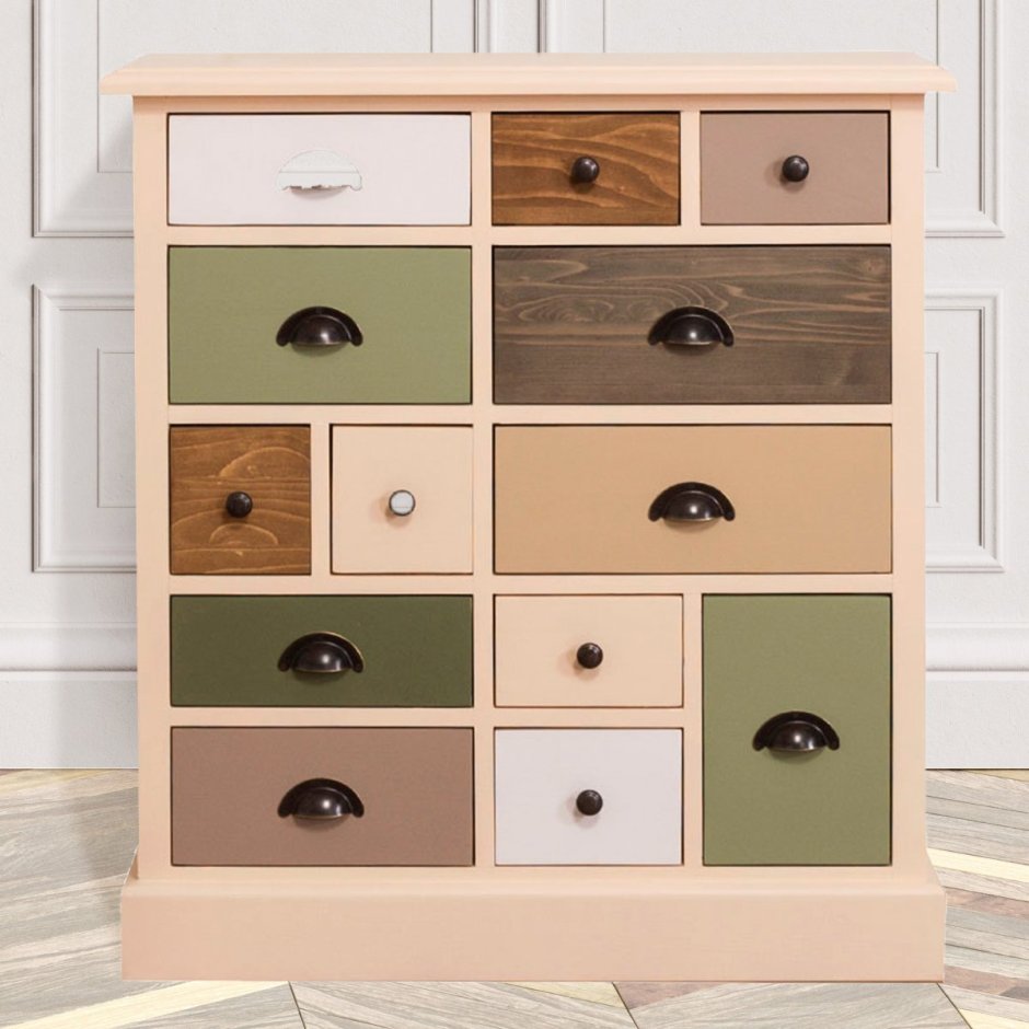 Комод разноцветный