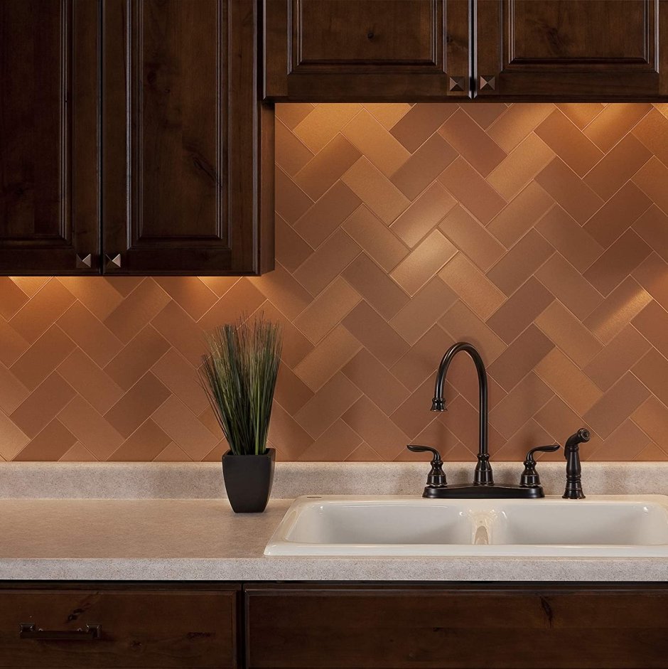 Медный фартук для кухни