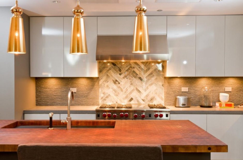 Фартук для кухни в современном стиле