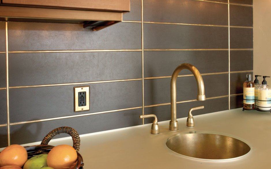 Прямоугольная плитка на фартук