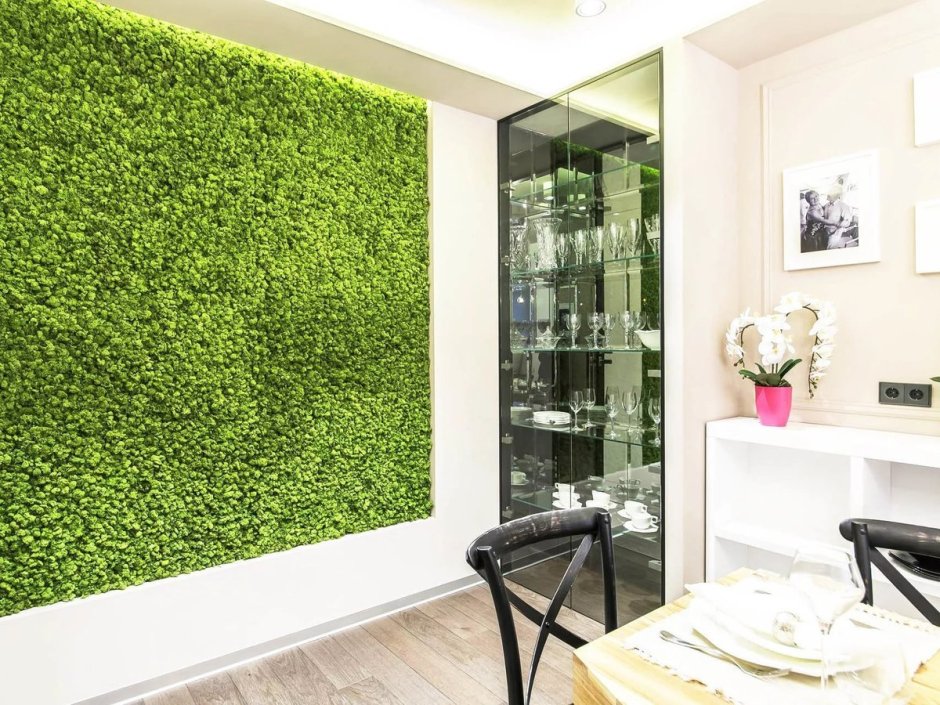 Светильник со мхом