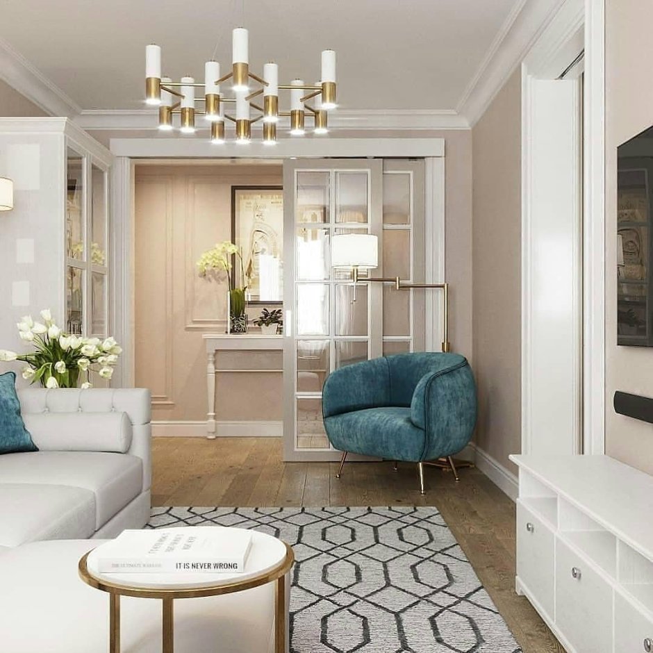 Дизайн проект однокомнатной квартиры