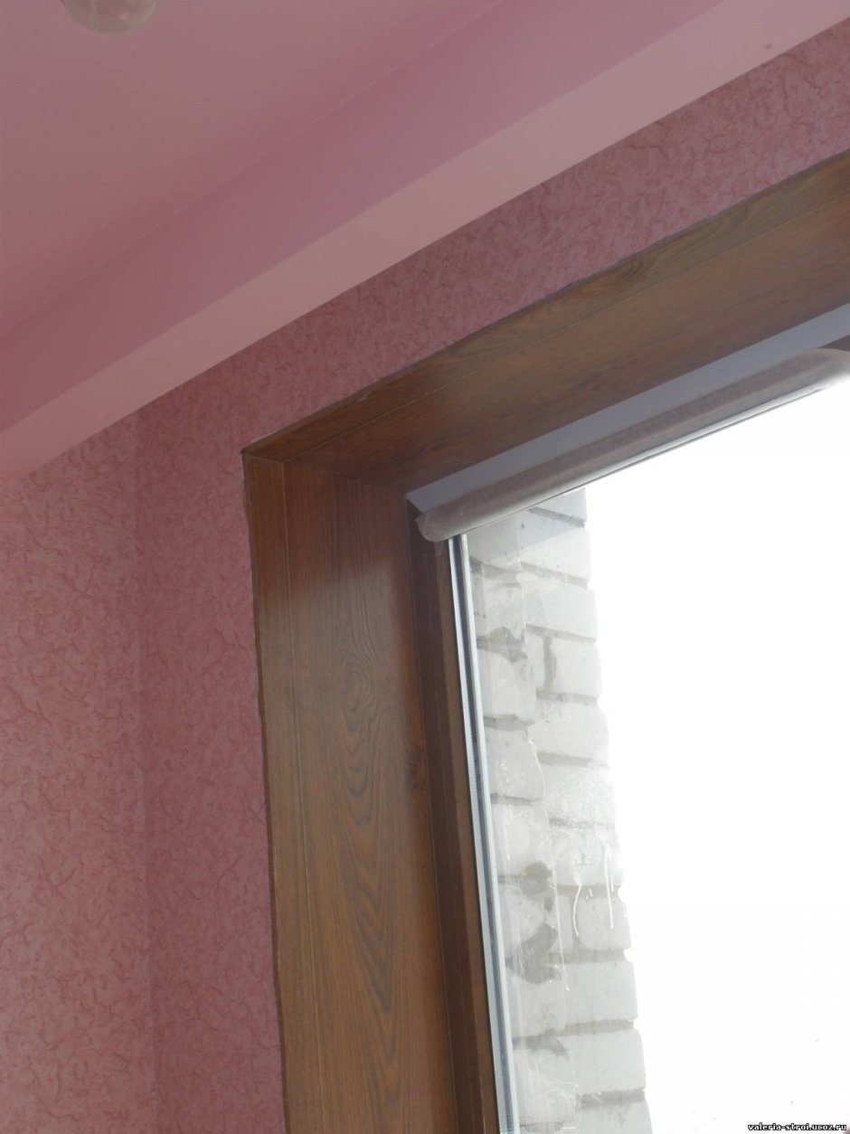 Покрашенные откосы оконные