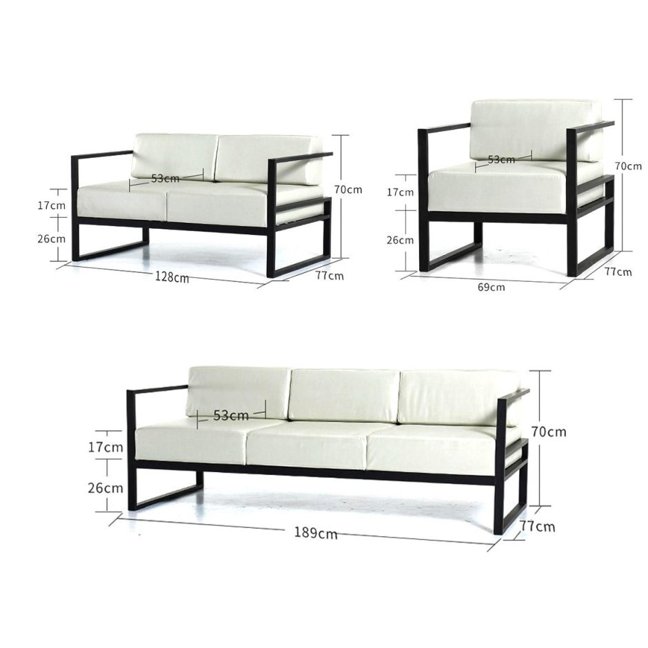 Кресло лофт из профильной трубы чертеж с размерами