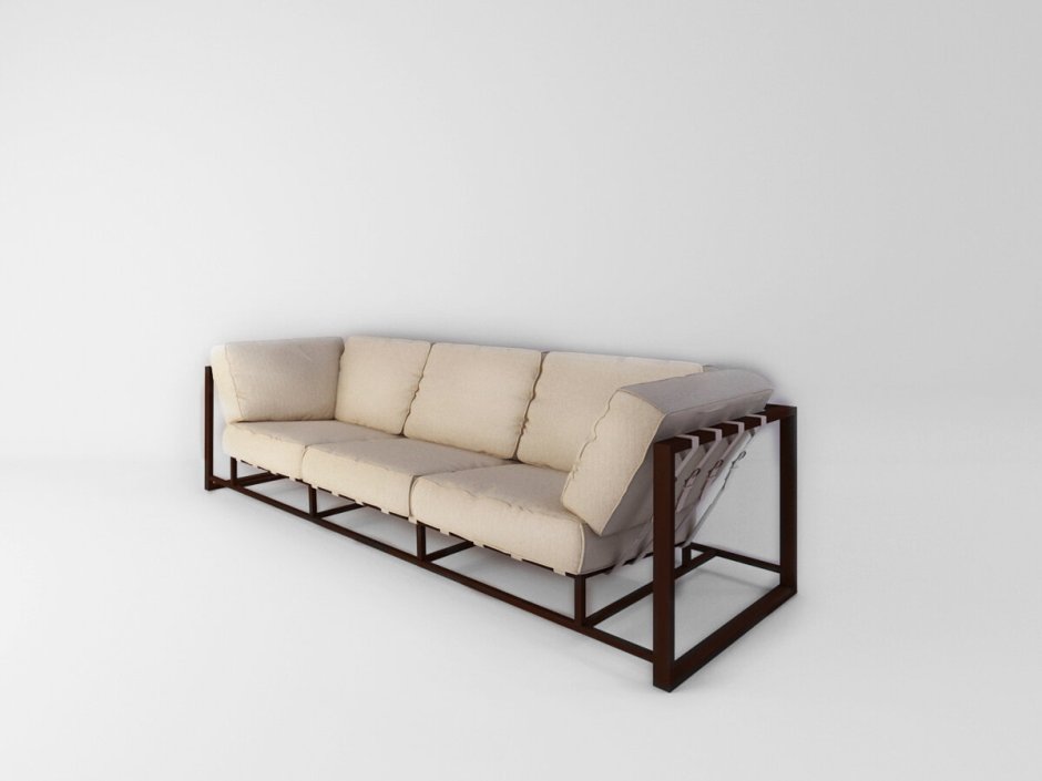 Диван на МЕТАЛОКАРКАСЕВ стиле лофт 48-1