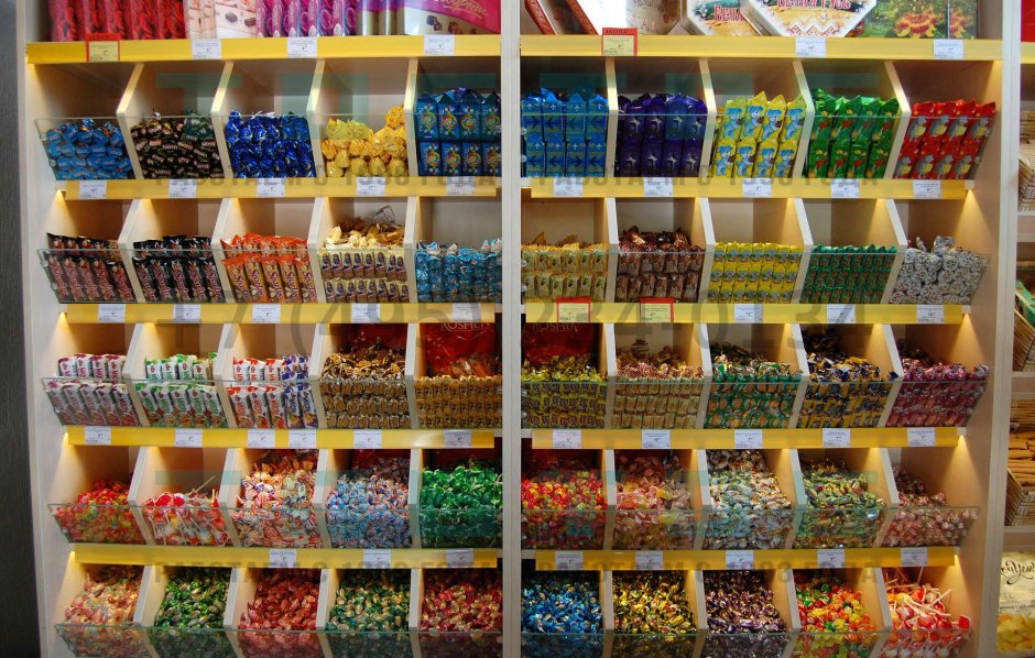 Витрины для конфет и печенья