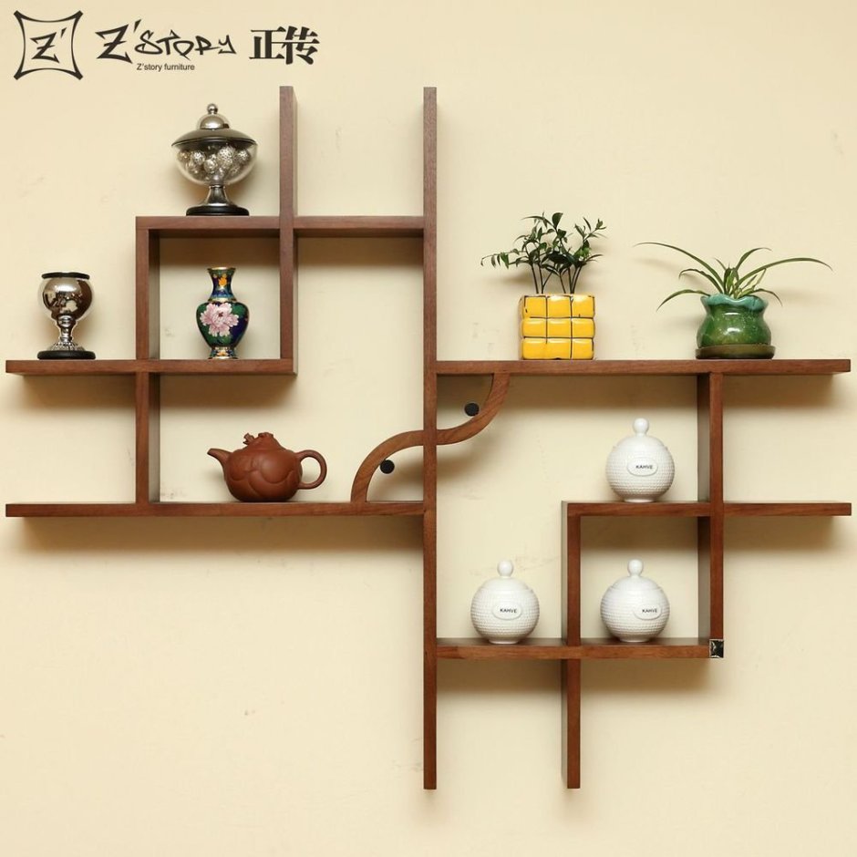 Полка деревянная настенная