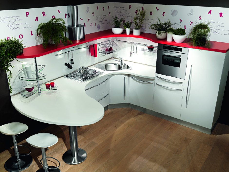 Варианты угловых кухонь