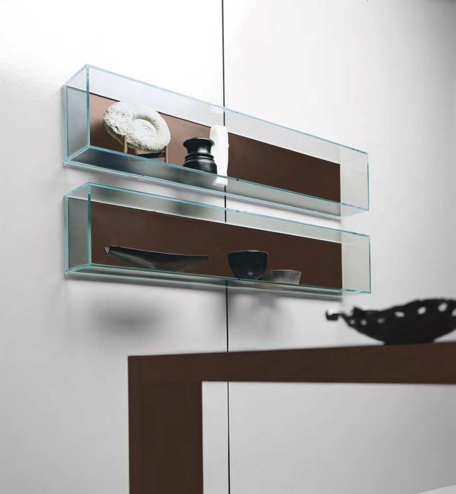 Полки стеклянные навесные