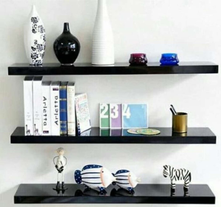 Прямые полки на стену