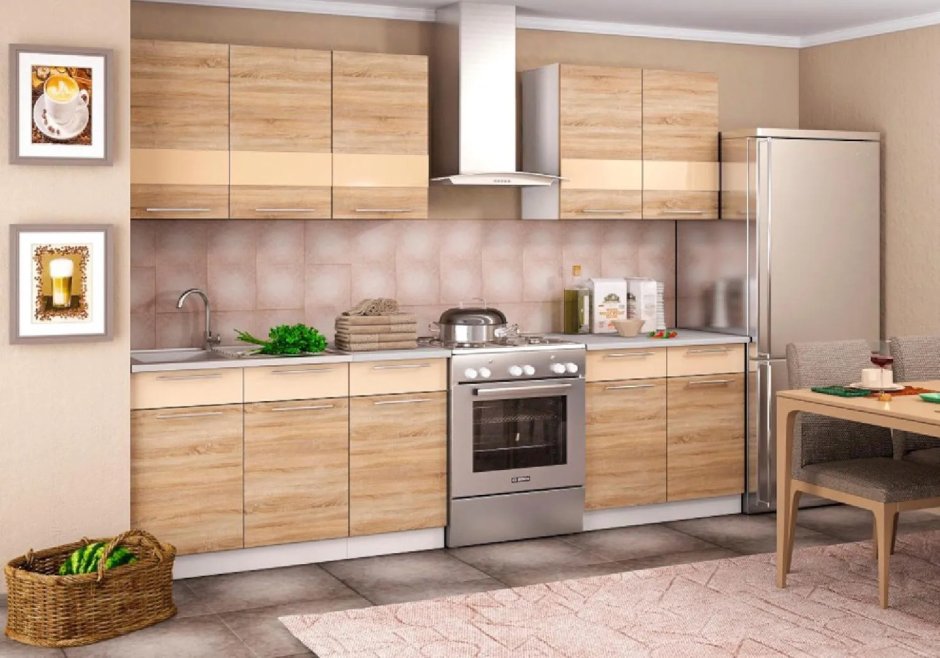 Кухня дуб сонома классика