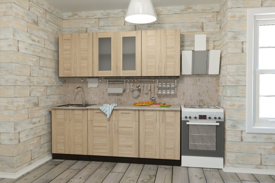 Кухня Прага дуб сонома