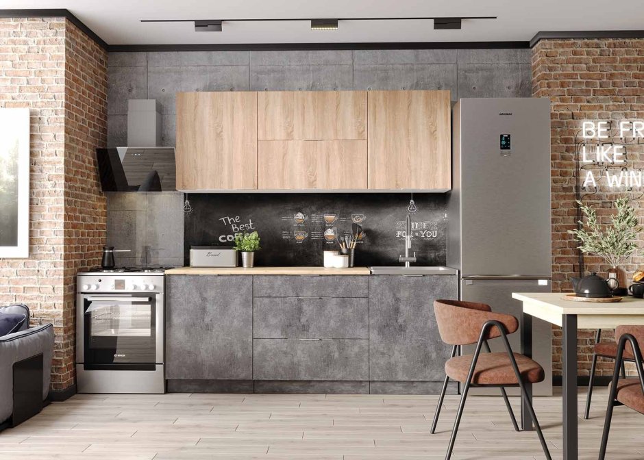 Кухня дуб сонома классика