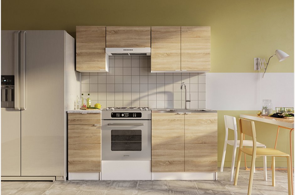 Бетон темный дуб сонома