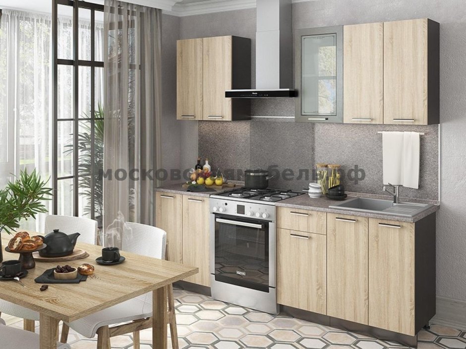 Кухня Брауни дуб сонома модули