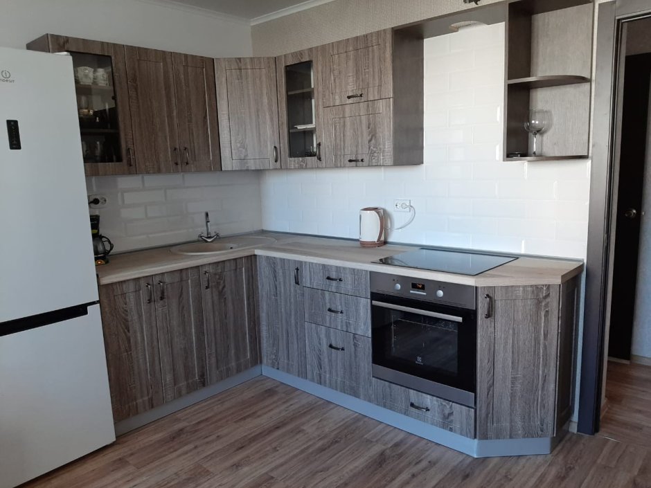 Кухня дуб сонома светлый