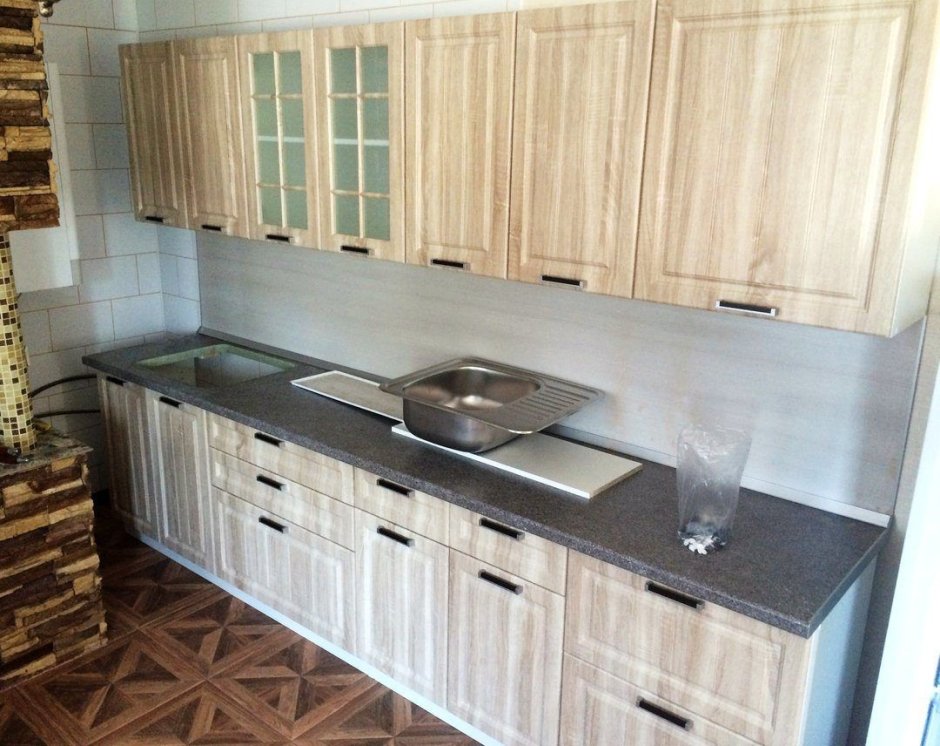 Кухня Дина 2,0 ЛДСП (ясень шимо светлый/ясень шимо темный)