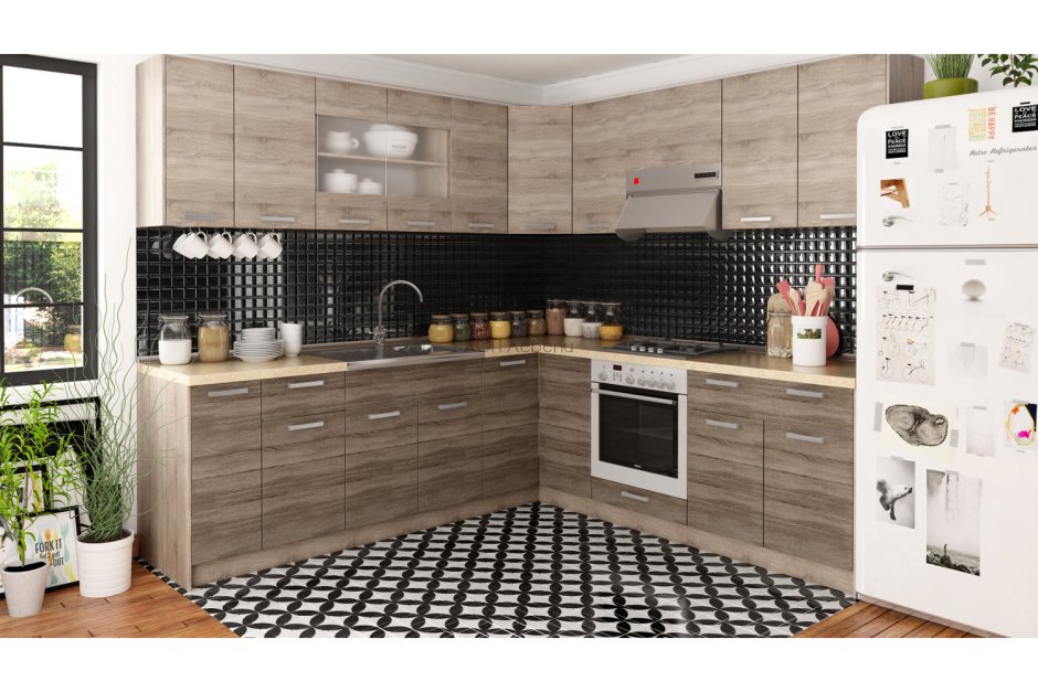 Кухня АРС Адель 2,1 дуб сонома