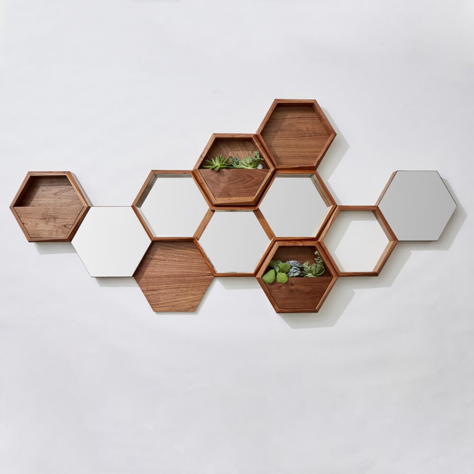 Деревянная сота Гексагон