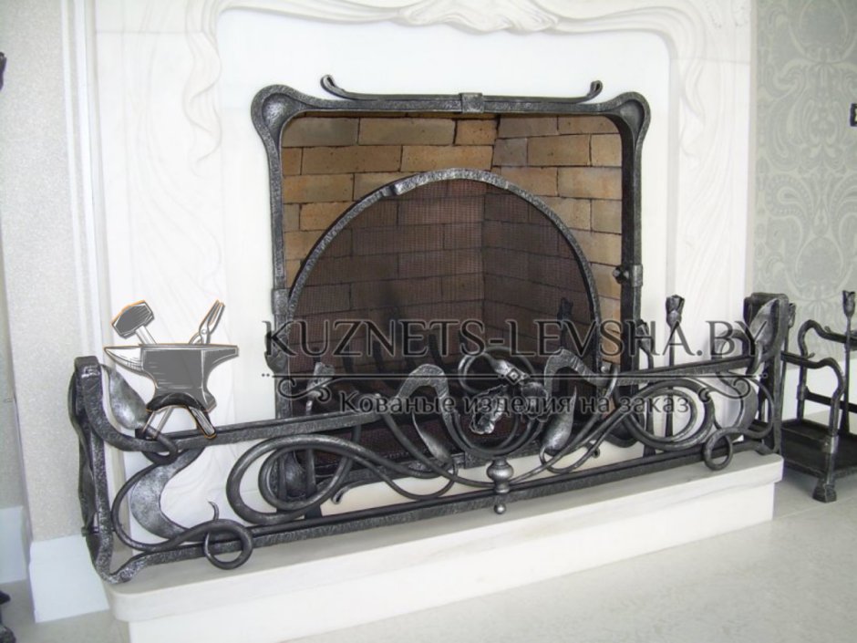 Каминная решетка кованая