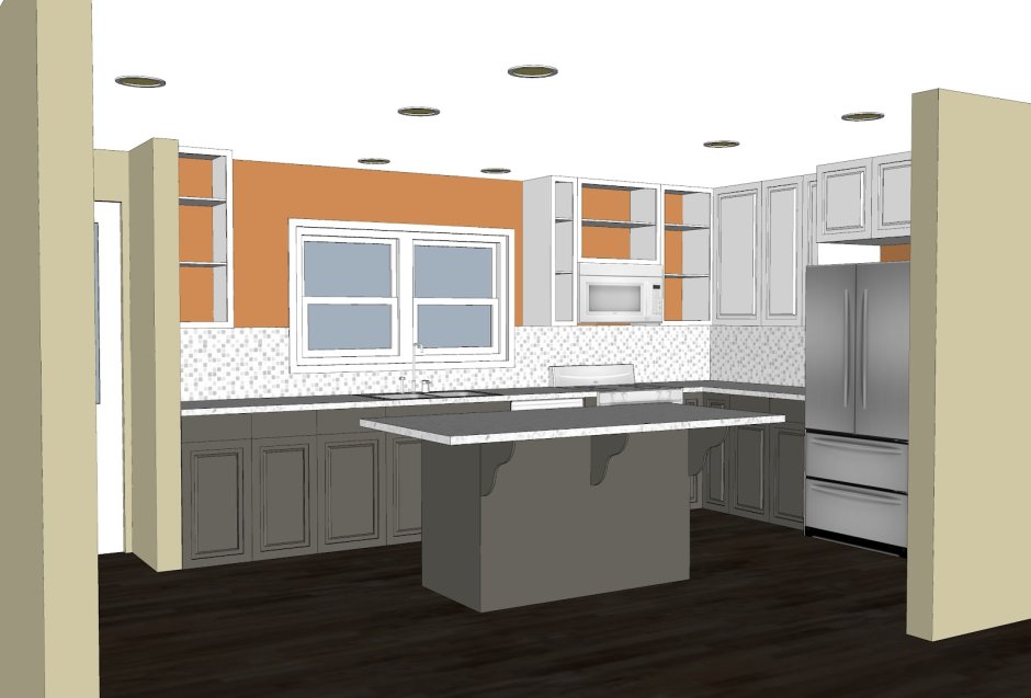 Sketchup кухня