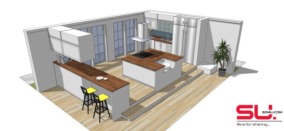 3д мебель для скетчап