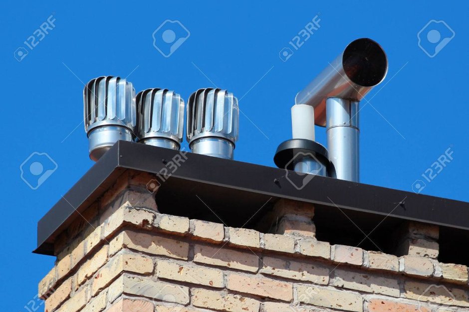 Труба грибок на крыше