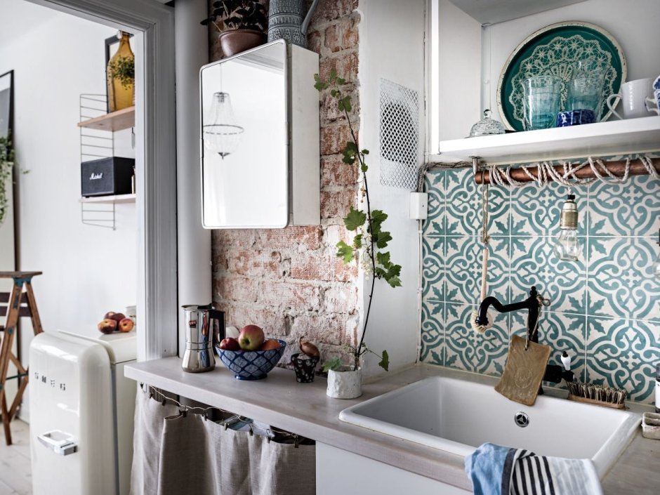 Кухня в марокканском стиле в квартире