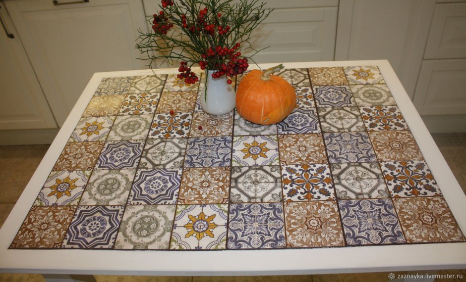 Столешница из керамической плитки